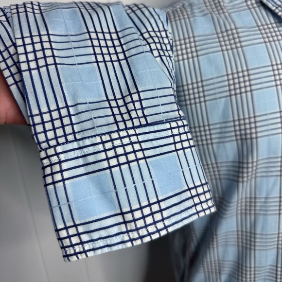 Robert Graham Blue Checkered Plaid Casual Shirt - Picture 7 of 12